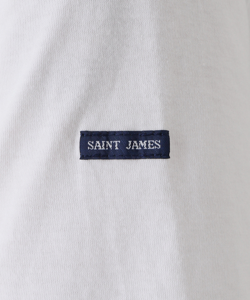 SAINT JAMES(セントジェームス)の「【SAINT JAMES / セント ジェームス】 PIRIAC SOLID ムジ(Tシャツ/カットソー・メンズ・ホワイト・6/5)」の9枚目の写真