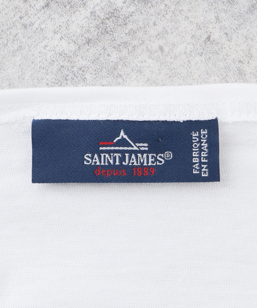 SAINT JAMES(セントジェームス)の「【SAINT JAMES / セント ジェームス】 PIRIAC SOLID ムジ(Tシャツ/カットソー・メンズ・ホワイト・6/5)」の6枚目の写真