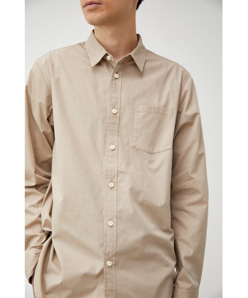 AZUL by moussy(アズールバイマウジー)の「REPUR BASIC SHIRT/リピュールベーシックシャツ(シャツ/ブラウス・メンズ・ベージュ/カーキ/ホワイト・LARGE/SMALL/MEDIUM)」の2枚目の写真