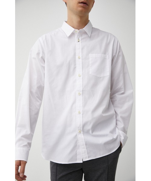 AZUL by moussy(アズールバイマウジー)の「REPUR BASIC SHIRT/リピュールベーシックシャツ(シャツ/ブラウス・メンズ・ベージュ/カーキ/ホワイト・LARGE/SMALL/MEDIUM)」の1枚目の写真