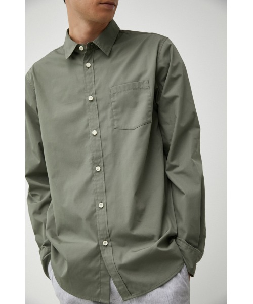 AZUL by moussy(アズールバイマウジー)の「REPUR BASIC SHIRT/リピュールベーシックシャツ(シャツ/ブラウス・メンズ・ベージュ/カーキ/ホワイト・LARGE/SMALL/MEDIUM)」の3枚目の写真