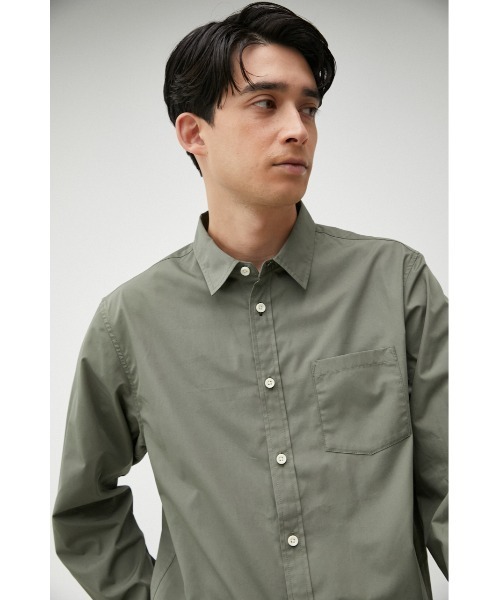 AZUL by moussy(アズールバイマウジー)の「REPUR BASIC SHIRT/リピュールベーシックシャツ(シャツ/ブラウス・メンズ・ベージュ/カーキ/ホワイト・LARGE/SMALL/MEDIUM)」の22枚目の写真