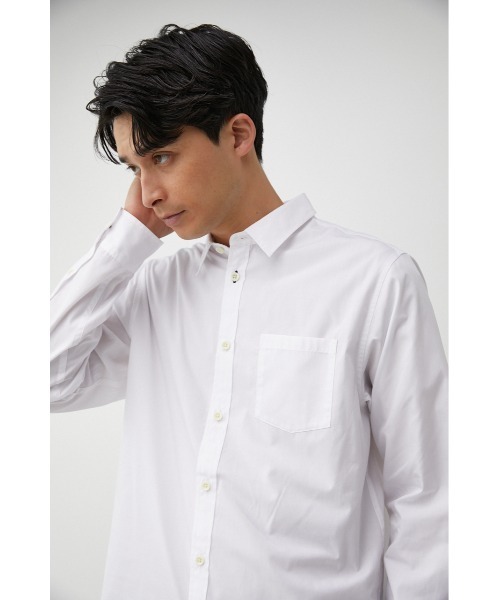 AZUL by moussy(アズールバイマウジー)の「REPUR BASIC SHIRT/リピュールベーシックシャツ(シャツ/ブラウス・メンズ・ベージュ/カーキ/ホワイト・LARGE/SMALL/MEDIUM)」の4枚目の写真