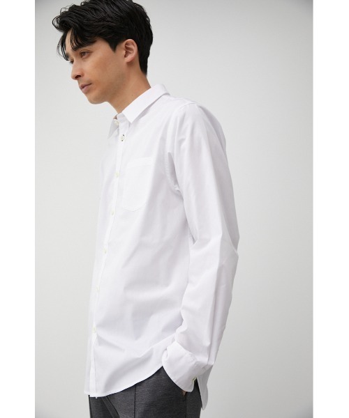 AZUL by moussy(アズールバイマウジー)の「REPUR BASIC SHIRT/リピュールベーシックシャツ(シャツ/ブラウス・メンズ・ベージュ/カーキ/ホワイト・LARGE/SMALL/MEDIUM)」の5枚目の写真