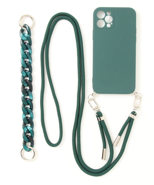 relac(レーラック)の「ケース付き スマホショルダー(スマホケース/カバー・レディース・グリーン/オレンジ/ライトグリーン/ブラック/アイボリー・H/F/G/B/D/C/E/A)」の9枚目の写真