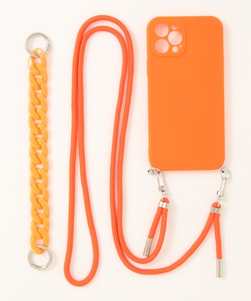 relac(レーラック)の「ケース付き スマホショルダー(スマホケース/カバー・レディース・グリーン/オレンジ/ライトグリーン/ブラック/アイボリー・H/F/G/B/D/C/E/A)」の11枚目の写真