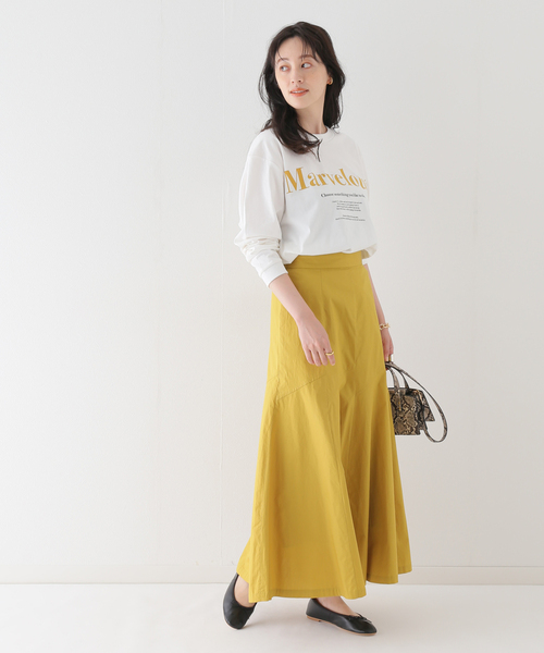 Simplicite（サンプリシテ）の「ロゴロンT（Tシャツ/カットソー・レディース・ホワイト/チャコールグレー/ベージュ・FREE）」の20枚目の写真