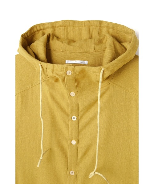 BLUE TORNADO（ブルートルネード）の「BLUE TORNADO∴ヘリンボンロングフードシャツ（パーカー・メンズ・イエロー・L）」の13枚目の写真