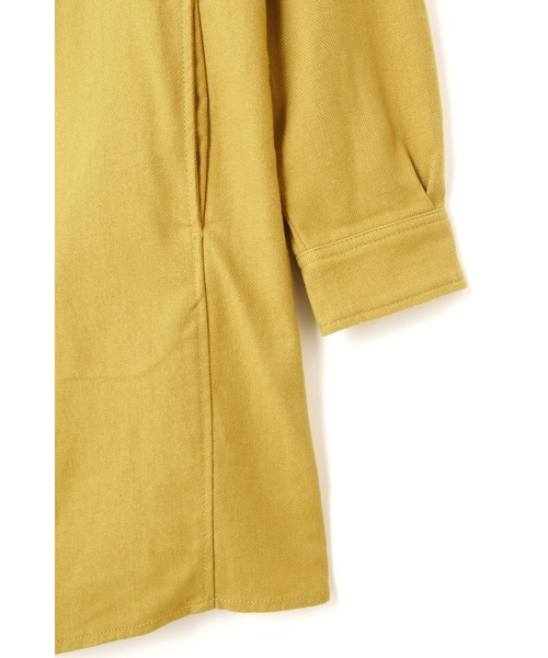 BLUE TORNADO（ブルートルネード）の「BLUE TORNADO∴ヘリンボンロングフードシャツ（パーカー・メンズ・イエロー・L）」の19枚目の写真