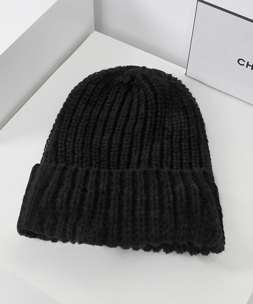 EPICKS（エピックス）の「BIGニットキャップ（ニットキャップ/ビーニー・レディース・ブラック/ベージュ/ブルー/アイボリー・F）」の11枚目の写真