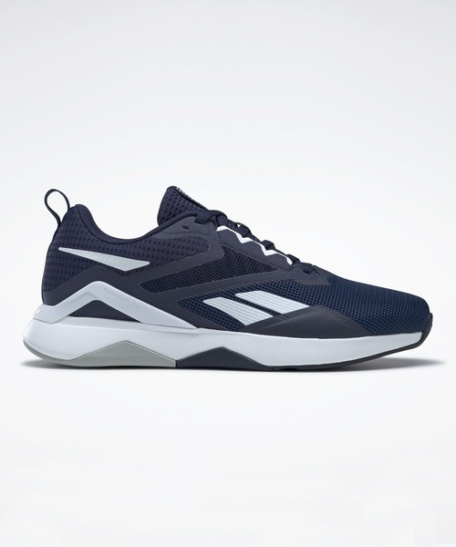 Reebok(リーボック)の「ナノフレックス V2 / Nanoflex V2(スニーカー・メンズ・ブルー/ブラック/オフホワイト/ブラック系その他・24.5cm/25.5cm/26.5cm/27.5cm/28.5cm/25.0cm/26.0cm/27.0cm/28.0cm/29.0cm/30.0cm/24.5㎝)」の1枚目の写真