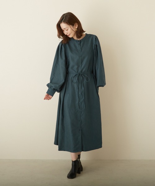 PAPAVER(パパヴェル)の「【papaver】ウイングスリーブOP(ワンピース・レディース・ブルーグリーン/ブラック/マスタード/グレー系その他/アイボリー・MEDIUM)」の10枚目の写真