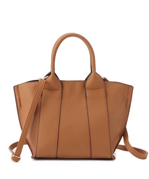 SHOO・LA・RUE（シューラルー）の「◆【フォーマル/入卒】2WAYワイドハンドルトート（トートバッグ・レディース・ブラック/キャメル/サンドベージュ・00）」の3枚目の写真