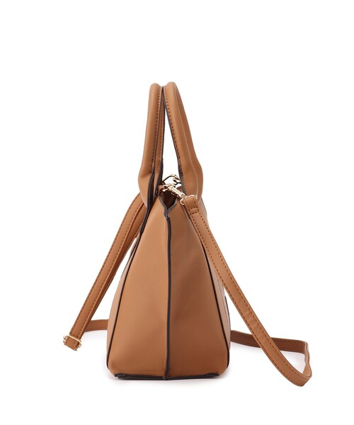 SHOO・LA・RUE（シューラルー）の「◆【フォーマル/入卒】2WAYワイドハンドルトート（トートバッグ・レディース・ブラック/キャメル/サンドベージュ・00）」の6枚目の写真