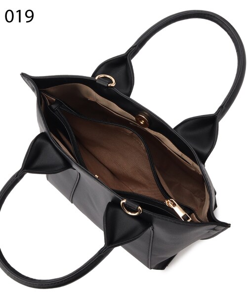 SHOO・LA・RUE（シューラルー）の「◆【フォーマル/入卒】2WAYワイドハンドルトート（トートバッグ・レディース・ブラック/キャメル/サンドベージュ・00）」の9枚目の写真