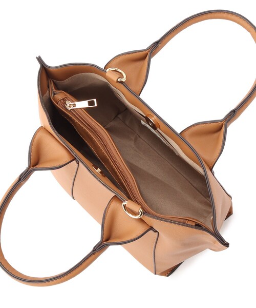 SHOO・LA・RUE（シューラルー）の「◆【フォーマル/入卒】2WAYワイドハンドルトート（トートバッグ・レディース・ブラック/キャメル/サンドベージュ・00）」の12枚目の写真