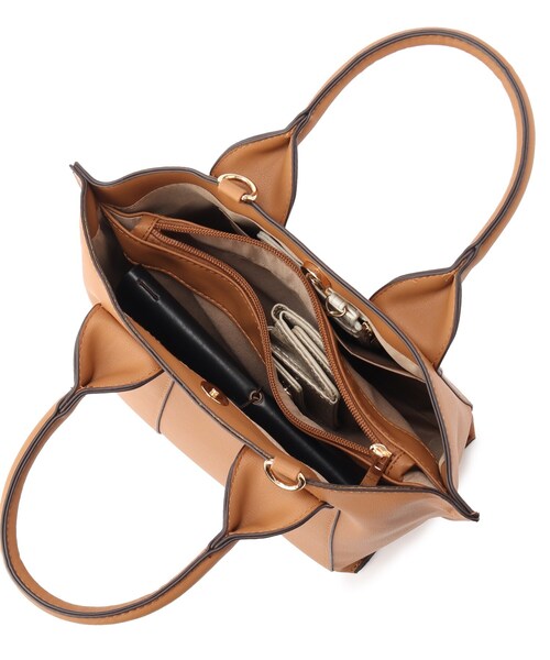 SHOO・LA・RUE（シューラルー）の「◆【フォーマル/入卒】2WAYワイドハンドルトート（トートバッグ・レディース・ブラック/キャメル/サンドベージュ・00）」の13枚目の写真