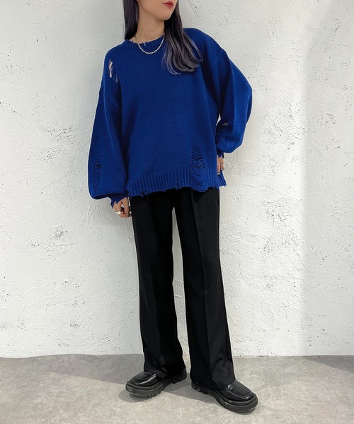 セール】クラッシュダメージニット【ZOZOTOWN限定アイテム】（ニット