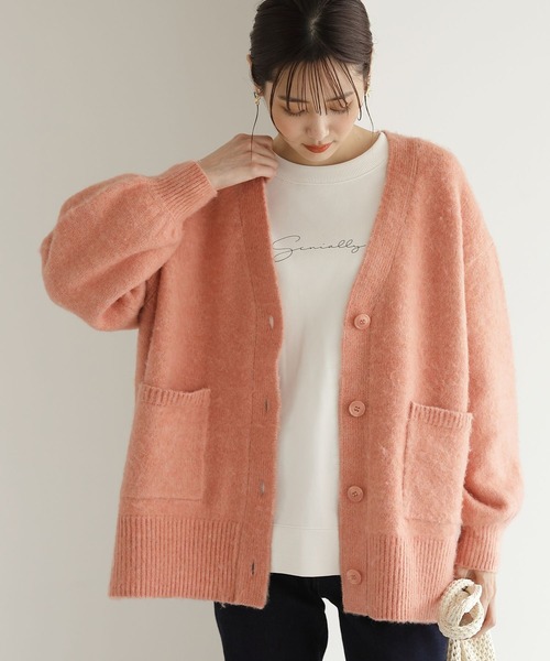 GLOBAL WORK(グローバルワーク)の「フワフワHug meVネックカーディガン/295829(カーディガン/ボレロ・レディース・イエロー/ライトパープル/ベージュ/オレンジ系その他3/グリーン/ブルー系その他7・MEDIUM/LARGE)」の10枚目の写真