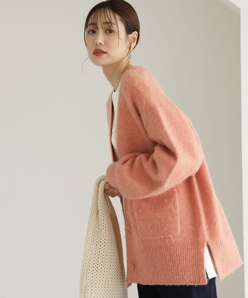 GLOBAL WORK(グローバルワーク)の「フワフワHug meVネックカーディガン/295829(カーディガン/ボレロ・レディース・イエロー/ライトパープル/ベージュ/オレンジ系その他3/グリーン/ブルー系その他7・MEDIUM/LARGE)」の12枚目の写真