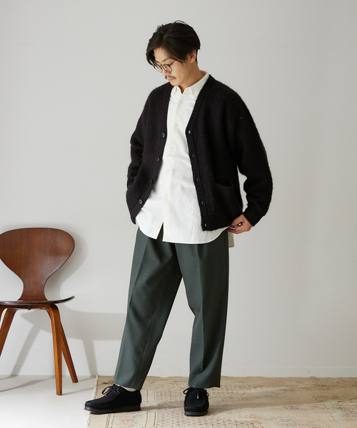 417 EDIFICE（フォーワンセブンエディフィス）の「【ESSENTIAL / エッセンシャル】 フランネルレギュラーカラーシャツ（シャツ/ブラウス・メンズ・チャコールグレー/ホワイト/ベージュ/ブラウン/グリーン・MEDIUM/LARGE/SMALL/X-LARGE）」の18枚目の写真