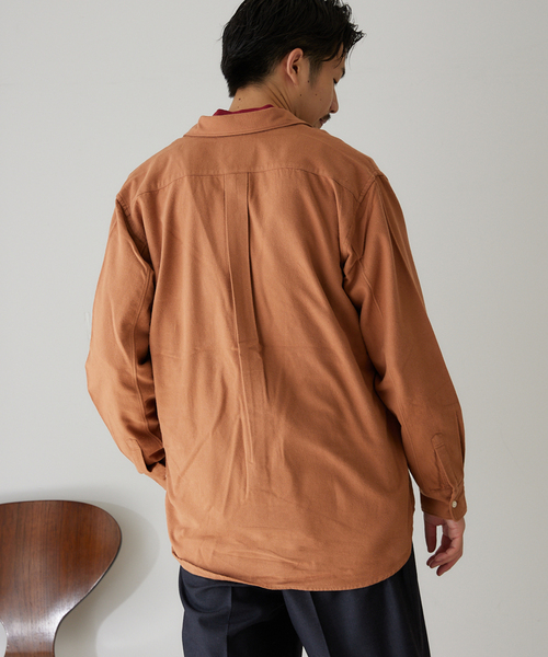 417 EDIFICE（フォーワンセブンエディフィス）の「【ESSENTIAL / エッセンシャル】 フランネルレギュラーカラーシャツ（シャツ/ブラウス・メンズ・チャコールグレー/ホワイト/ベージュ/ブラウン/グリーン・MEDIUM/LARGE/SMALL/X-LARGE）」の7枚目の写真