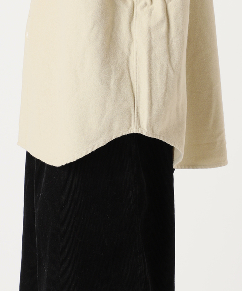 417 EDIFICE（フォーワンセブンエディフィス）の「【ESSENTIAL / エッセンシャル】 フランネルレギュラーカラーシャツ（シャツ/ブラウス・メンズ・チャコールグレー/ホワイト/ベージュ/ブラウン/グリーン・MEDIUM/LARGE/SMALL/X-LARGE）」の9枚目の写真