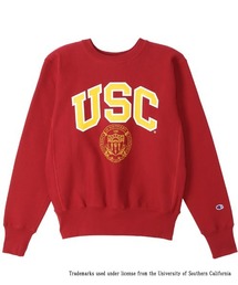 Champion（チャンピオン）の「CHAMPION/チャンピオン カレッジロゴ/USC MADE IN USA リバースウィーブ/裏起毛 クルーネックトレーナー/スウェット C5-W005（スウェット・メンズ）」