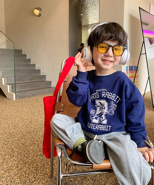 aimoha（アイモハ）の「【aimoha-KIDS-】子供服　ベーシックビスネームスウェットパンツ（スウェットパンツ・キッズ・グレー/ベージュ/ブラック/グリーン・90/100/110/140/150/120/130）」の7枚目の写真