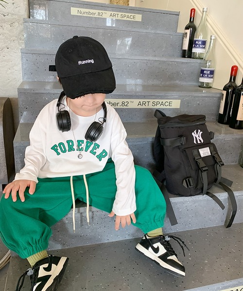 aimoha（アイモハ）の「【aimoha-KIDS-】子供服　ベーシックビスネームスウェットパンツ（スウェットパンツ・キッズ・グレー/ベージュ/ブラック/グリーン・90/100/110/140/150/120/130）」の13枚目の写真