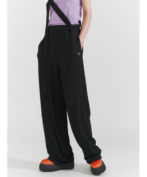 PAMEO POSE（パメオポーズ）の「Icon Pants（その他パンツ・レディース・ベージュ/ブラック/グリーン・SMALL/LONG）」の2枚目の写真