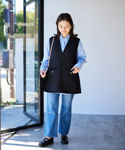 クリアツイードベスト