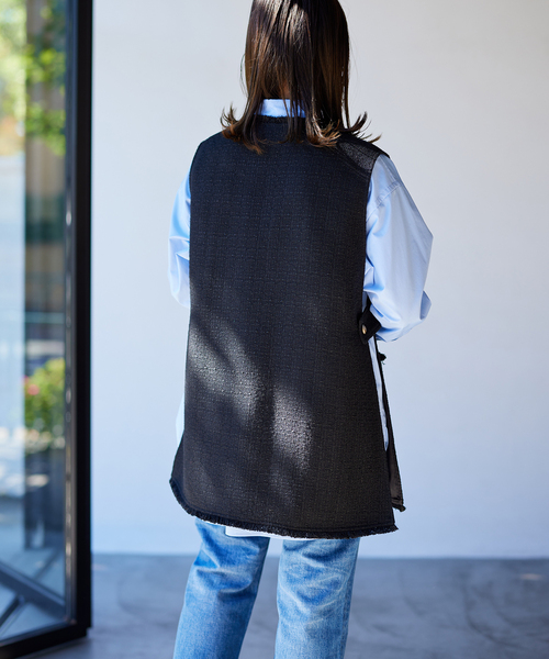 クリアツイードベスト