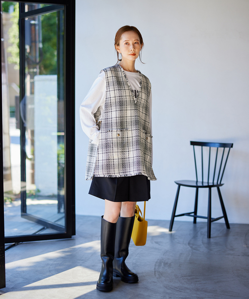 クリアツイードベスト