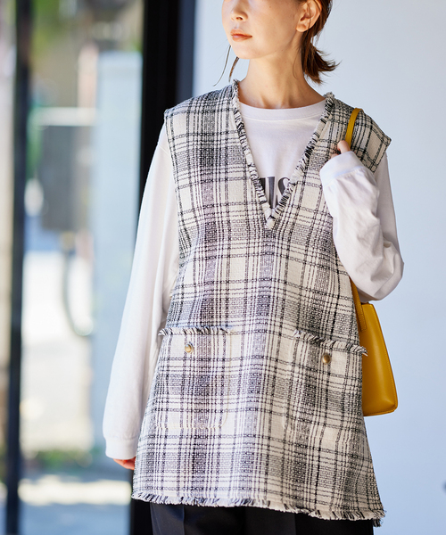 クリアツイードベスト