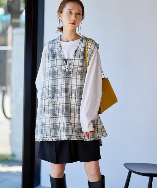 クリアツイードベスト