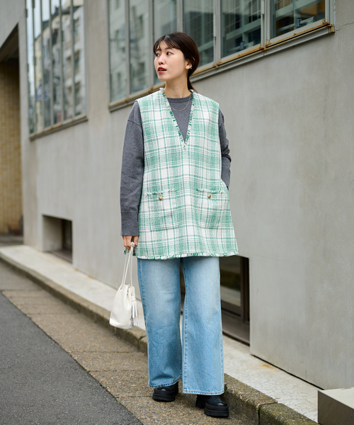 クリアツイードベスト