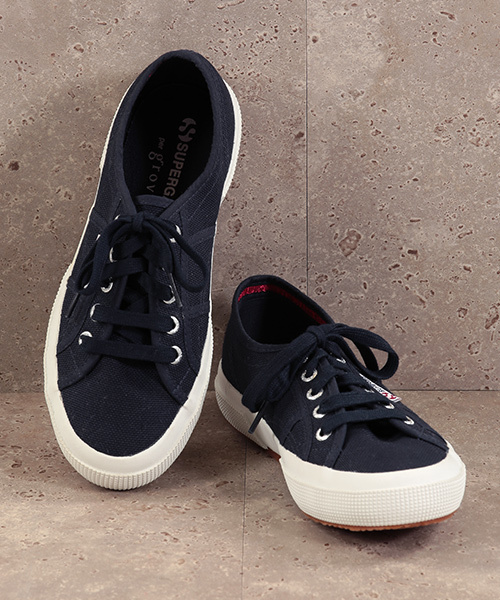 SUPERGA(スペルガ)の「SUPERGA×groveキャンバススニーカー(スニーカー・レディース・ブルー/ホワイト/ピンク・30/35/40)」の3枚目の写真