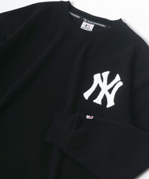 MLB/メジャーリーグベースボール サガラ刺繍 ビッグシルエット 裏起毛 スウェットトレーナー