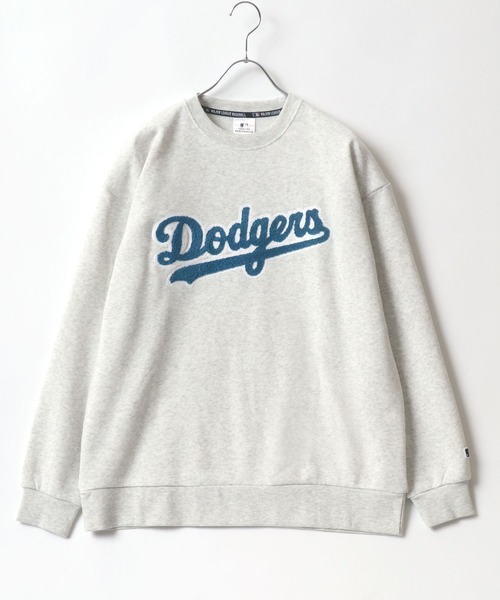 MLB(メジャーリーグベースボール)の「MLB/メジャーリーグベースボール サガラ刺繍 ビッグシルエット 裏起毛 スウェットトレーナー(スウェット・メンズ・オフホワイト/グリーン/ネイビー/ブラック・M/L/LL)」の6枚目の写真