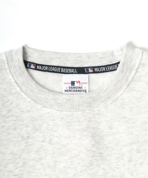 MLB(メジャーリーグベースボール)の「MLB/メジャーリーグベースボール サガラ刺繍 ビッグシルエット 裏起毛 スウェットトレーナー(スウェット・メンズ・オフホワイト/グリーン/ネイビー/ブラック・M/L/LL)」の10枚目の写真