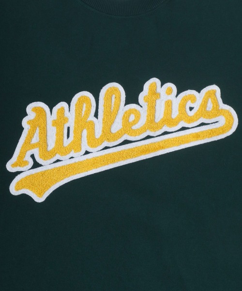 MLB(メジャーリーグベースボール)の「MLB/メジャーリーグベースボール サガラ刺繍 ビッグシルエット 裏起毛 スウェットトレーナー(スウェット・メンズ・オフホワイト/グリーン/ネイビー/ブラック・M/L/LL)」の16枚目の写真