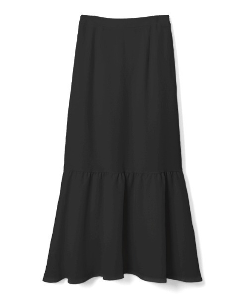 flower(フラワー)の「ギャザーティアードスカート(スカート・レディース・ホワイト/アイボリー/ブラック・FREE)」の1枚目の写真