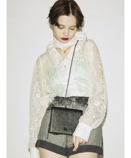 jouetie（ジュエティ）の「リボンタイブラウス（シャツ/ブラウス・レディース・アイボリー/ブラック/レッド/ブルー・MEDIUM）」の17枚目の写真