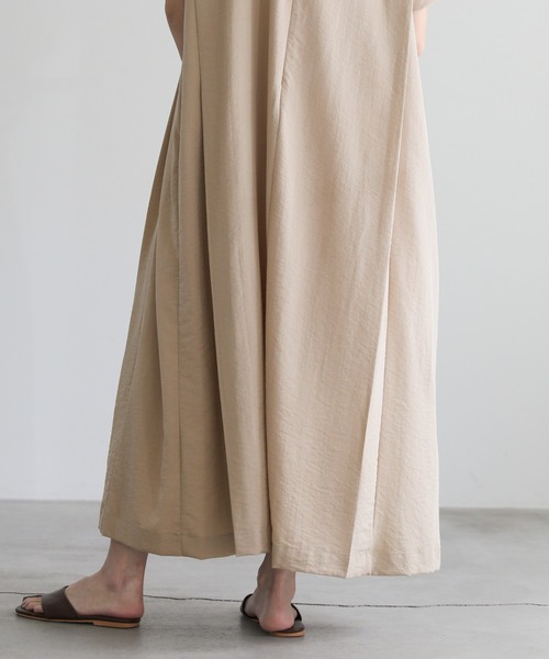 select MOCA（セレクトモカ）の「リネンタッチサイドタックデザインワンピース（ワンピース・レディース・ライトベージュ/ブラック/アイボリー・FREE）」の20枚目の写真