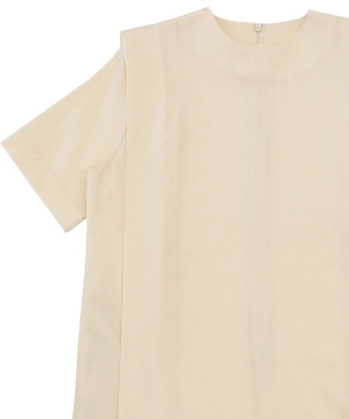 select MOCA（セレクトモカ）の「リネンタッチサイドタックデザインワンピース（ワンピース・レディース・ライトベージュ/ブラック/アイボリー・FREE）」の8枚目の写真