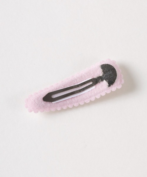 KP DECO（ケーピーデコ）の「お花レースとリボンチャームのギンガムチェック柄ヘアピン２個セット（ヘアピン・キッズ・ピンク/イエロー・FREE）」の6枚目の写真