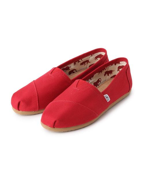 TOMS（トムス）の「BYBC TOMS ORIGINAL CLASSIC スリッポン ◆（サンダル・レディース・ブラック/レッド/オフホワイト/ネイビー・7h/6h/7/6/5h/8）」の4枚目の写真