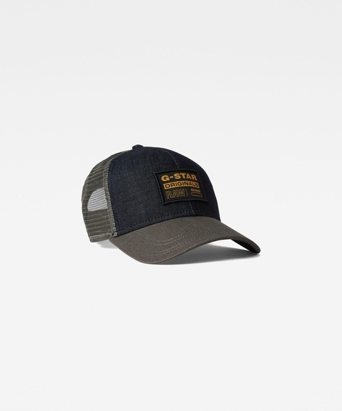 G-STAR(ジースター)の「DENIM EMBRO BASEBALL TRUCKER CAP/メッシュキャップ/デニムベースボールキャップ(キャップ・メンズ・ダークインディゴブルー・ONE SIZE)」の6枚目の写真