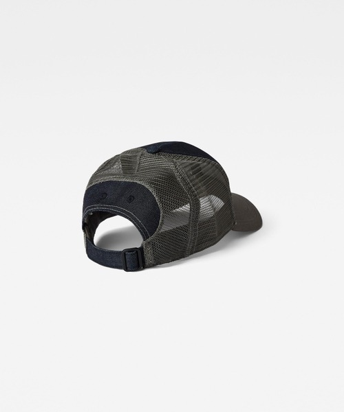 G-STAR(ジースター)の「DENIM EMBRO BASEBALL TRUCKER CAP/メッシュキャップ/デニムベースボールキャップ(キャップ・メンズ・ダークインディゴブルー・ONE SIZE)」の2枚目の写真